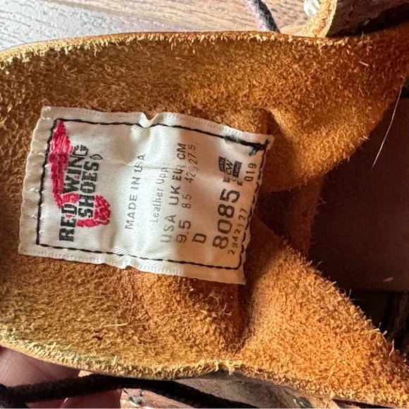 Red Wing 8085 Iron Ranger Leather Boots, men’s 9.5 - Picture 5 of 7